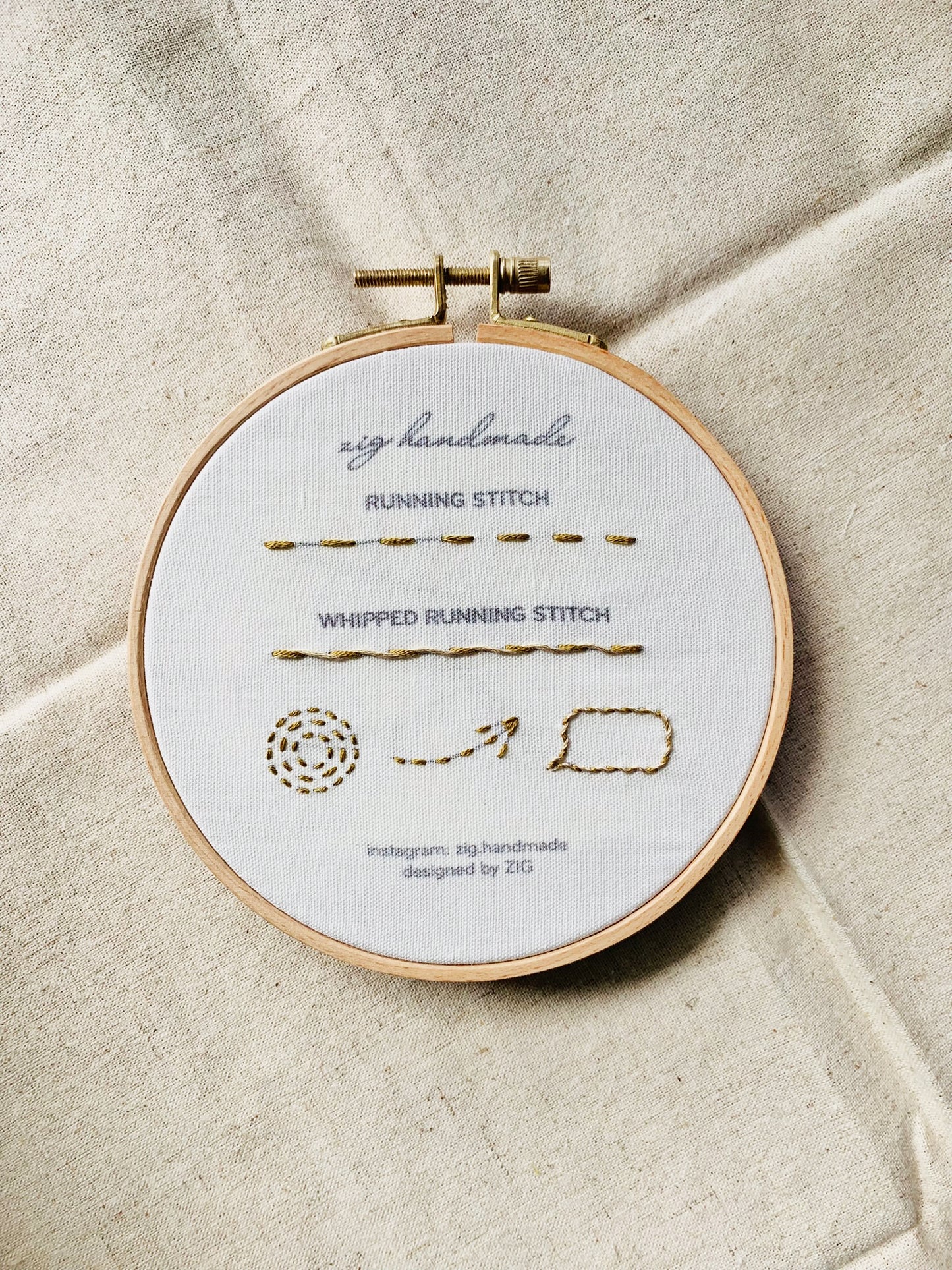 Running Stitch PDF Pattern - Basic Stitches by ZIG