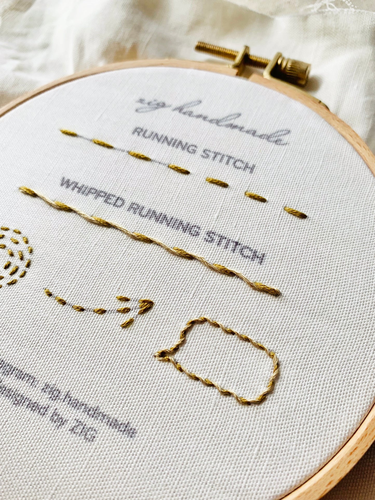 Running Stitch PDF Pattern - Basic Stitches by ZIG