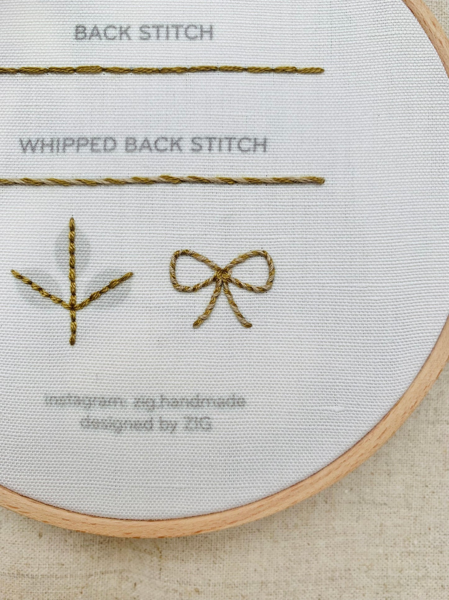 Back Stitch PDF Pattern - Basic Stitches by ZIG