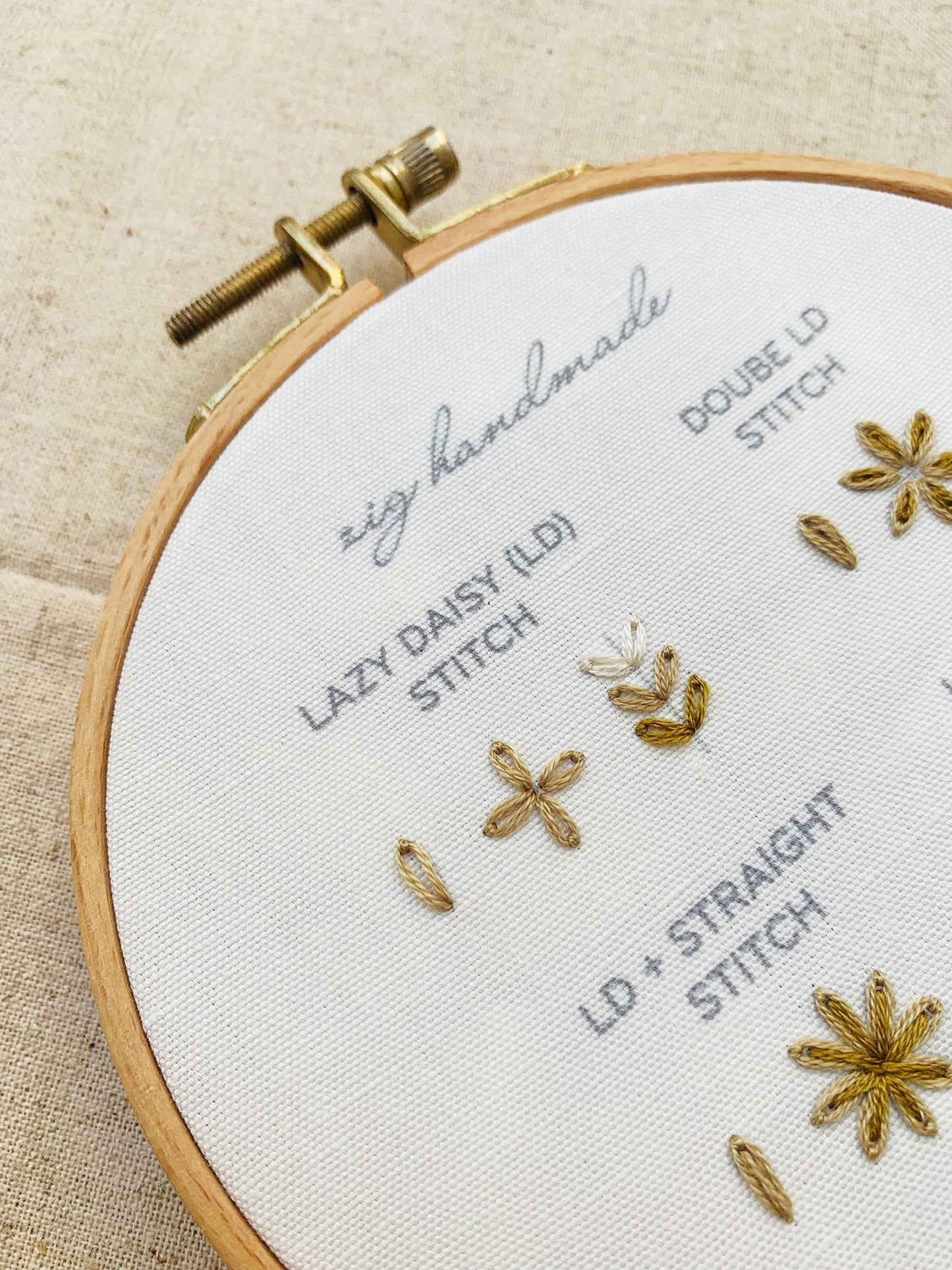 Lazy Daisy Stitch PDF Pattern - Basic Stitches by ZIG