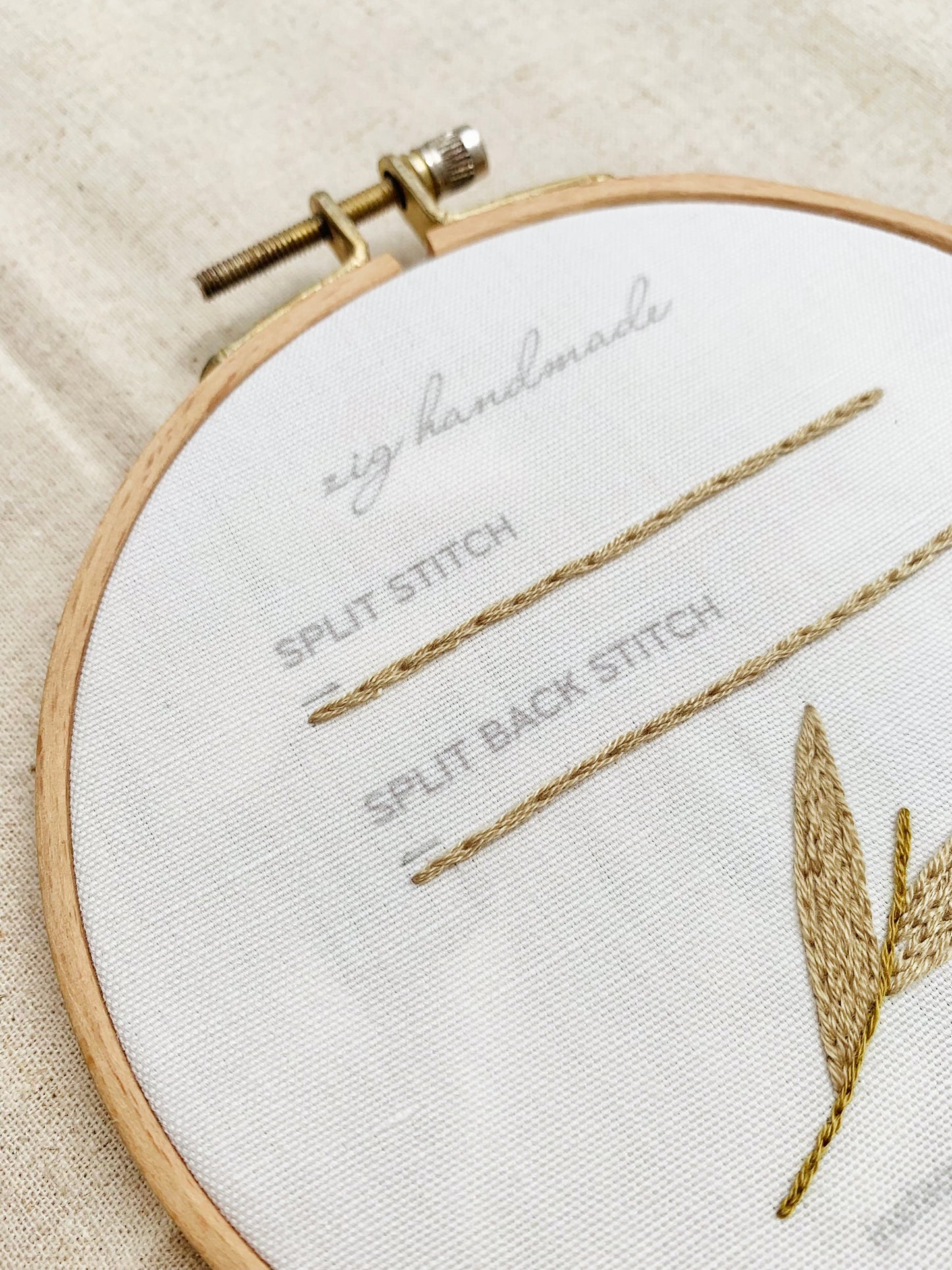 Split - Split Back Stitch PDF Pattern - Basic Stitches by ZIG