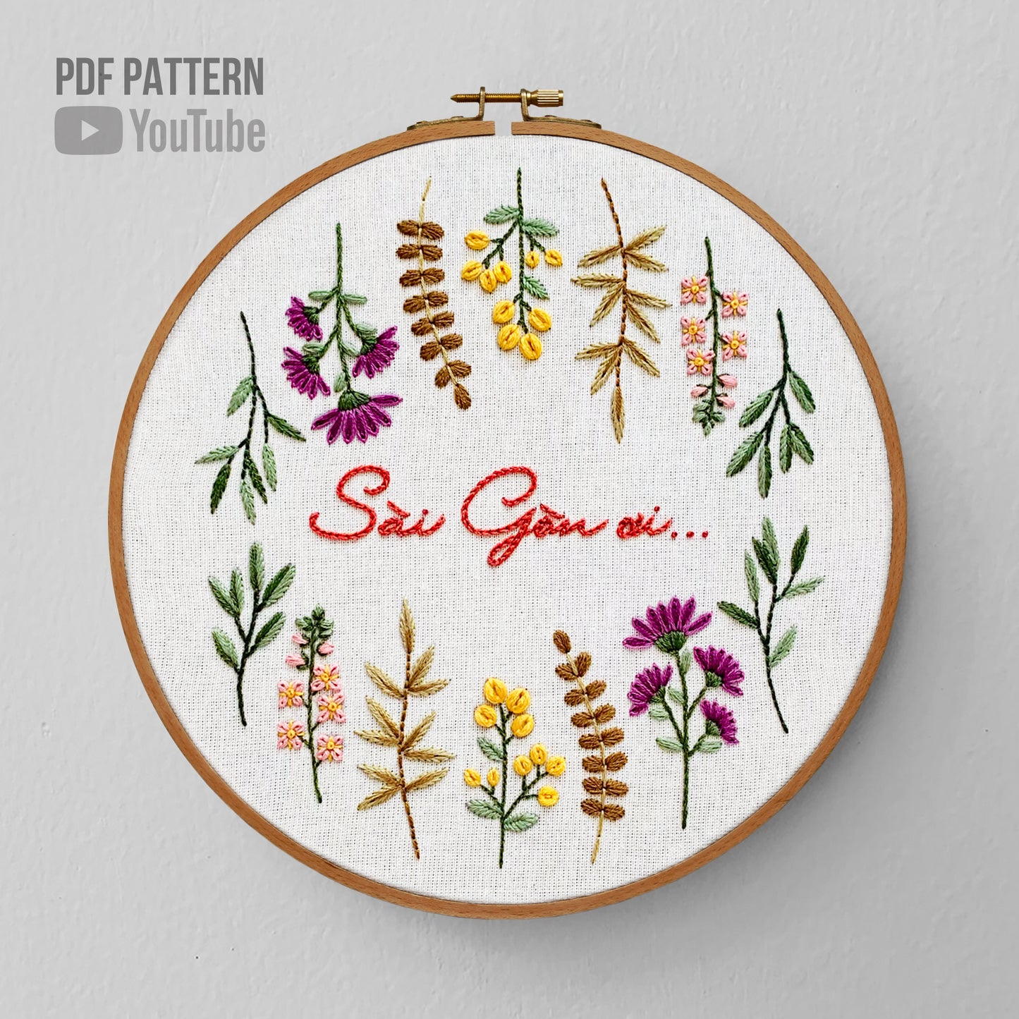 Flowers and Leaf elements - PDF Pattern by ZIG